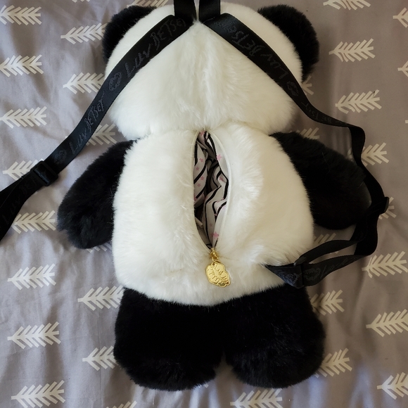 Betsey Johnson Plush Panda Backpack - Picture 2 of 4